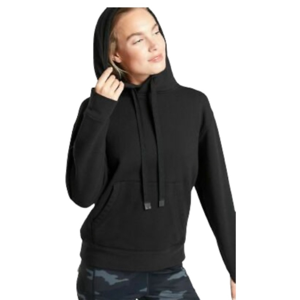 Athleta Hooded Sweatshirt - Black - Size Small